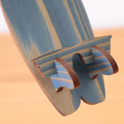 木頭杉のスマホスタンド(Surfboard 藍染)