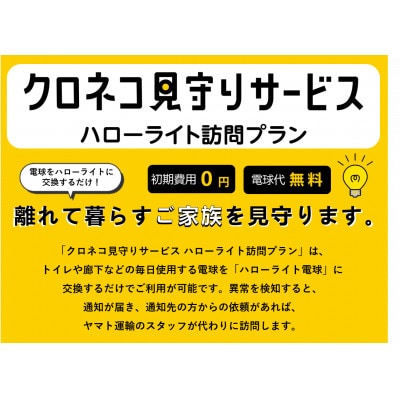 クロネコ見守りサービスハローライト訪問プラン