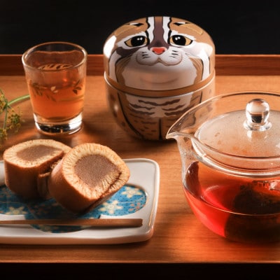対馬のお茶入り とらやま缶