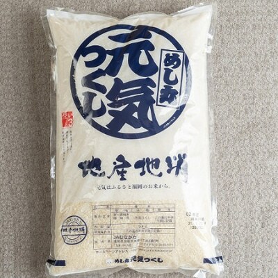【毎月定期便】福岡県産米『元気つくし』5kg(大野城市)全6回
