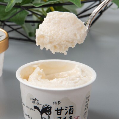 博多甘酒アイスたぬきの振る舞い　プレーン85ml×6個