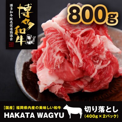 【生産者支援】博多和牛切り落とし800g(400g×2)”ブランド黒毛和牛”をぜひご堪能ください!