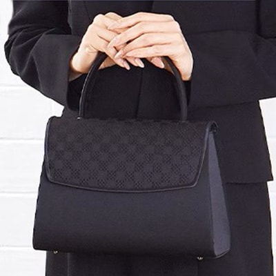 【博多織】市松柄　フォーマルバッグ