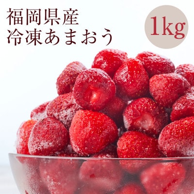 【濃厚な味わい!】冷凍いちご「博多あまおう」1kg(大野城市)