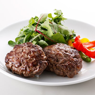 黒毛和牛100%無添加ハンバーグステーキ　計800g(200g×4個)
