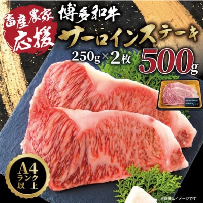 【先行予約数量限定】A4～A5ランク 博多和牛サーロインステーキ 500g(大野城市)