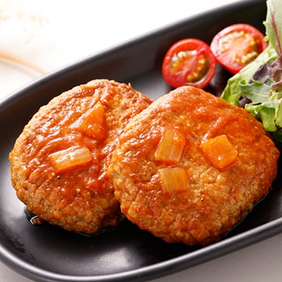 大野城市限定!トマトソース煮込みハンバーグセット 1.6kg(160g×10P)(大野城市)