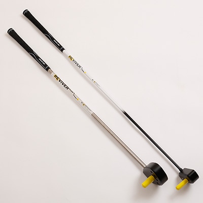 ゴルフ練習器具『リバイバー』と『リバイバープラス』素振り棒2点セット(男性用)