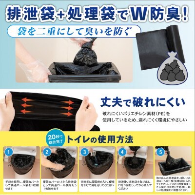 救急トイレプレミアムサポートセット 120回セット P0245ET100