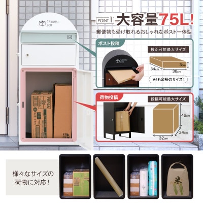 ポスト一体型宅配ボックス 「波月」 ディープウッド P0170TBPSW-DWD