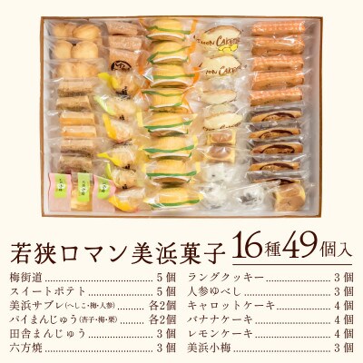 若狭ロマン美浜菓子 49個セット