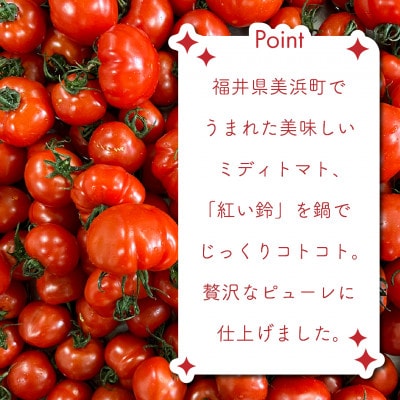 美浜町産 紅い鈴のトマトピューレ3品セット