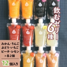 飲むゼリー6種詰め合わせ(12個入り) | ふるさと納税のお礼品
