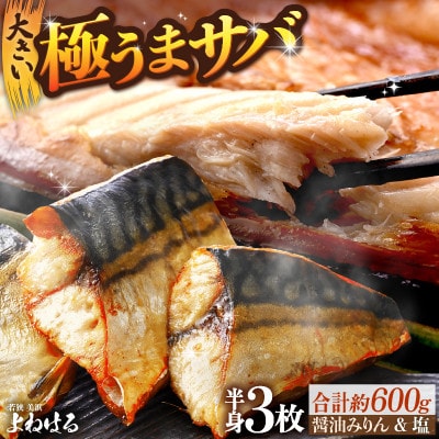 【のし付き】極うまサバ《塩味&醤油みりん味》半身3パック