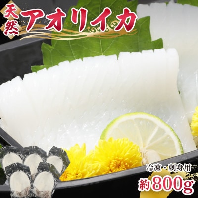 新鮮で便利!旬のアオリイカ　刺身用開き5枚　約800g(冷凍)
