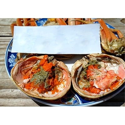 全て地物!冬の味覚　旬の中セイコガニ(湯がきたて)