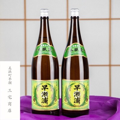 【早瀬浦】本醸造1800ml(2本)のセット(赤のし有り)
