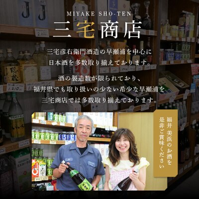 【早瀬浦】大吟醸　1800ml×6本　&　純米吟醸山田錦　1800ml×2本　セット
