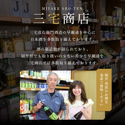 【早瀬浦】純米大吟醸1800ml1本& 大吟醸1800ml×2本& 純米酒1800ml×1本　セット