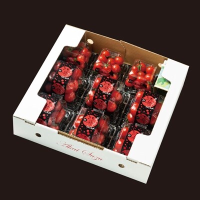 若狭のトマト『紅い鈴』詰め合わせ　1箱2kg(ミディトマト6パック、ミニトマト3パック)