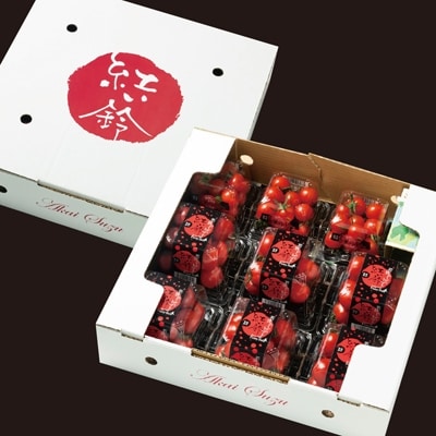 若狭のトマト『紅い鈴』詰め合わせ　4kg(ミディトマト12パック、ミニトマト6パック)