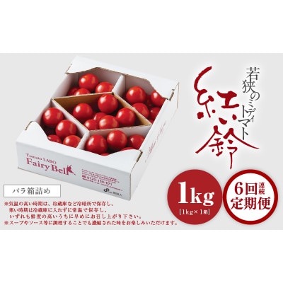 【毎月定期便】じゅわっと極旨のフルーツミディトマト 約1kg (バラ箱詰め)全6回