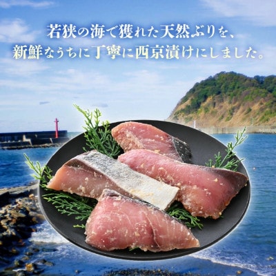 若狭の天然ぶり西京漬け (2切×5パック)