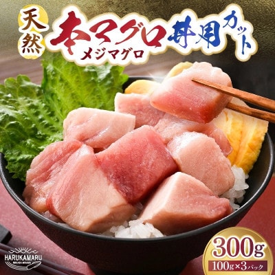 若狭天然本まぐろ (メジマグロ) 丼用カット300g(100g×3)