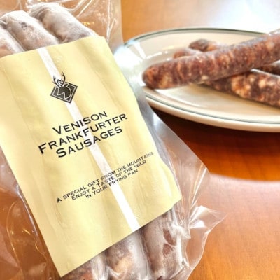 山の宝の弾ける美味しさ!鹿フランク3本入り約195g 福井県美浜町新庄ジビエ100%使用