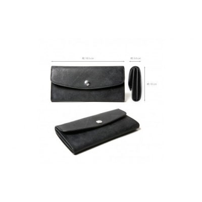 MOTOマットバケッタロングウォレット(BLACK)本池秀夫監修