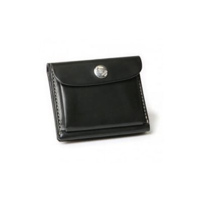 MOTOミニウォレット(BLACK)本池秀夫監修　LEATHER & SILVER MOTO