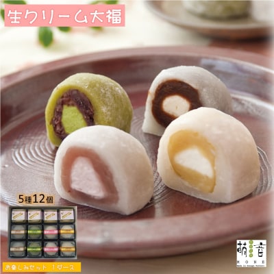 だんごや萌音　生クリ-ム大福5種12個