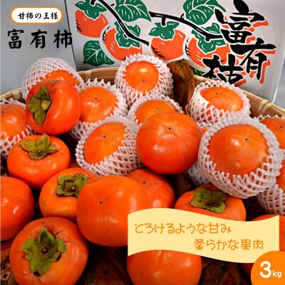 富有柿(ふゆうがき)3kg 【11月上旬から11月下旬お届け】