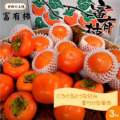 富有柿(ふゆうかき)3kg 【11月上旬頃から順次発送】