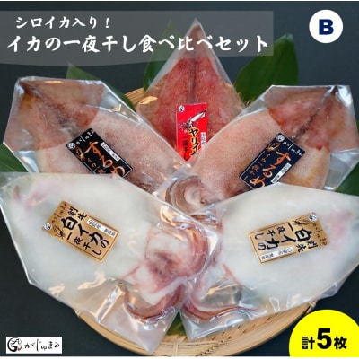 シロイカ入りイカの一夜干し食べくらべセット(Bセット)