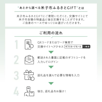 あとから選べる米子市ふるさとギフト(寄附金48,000円)