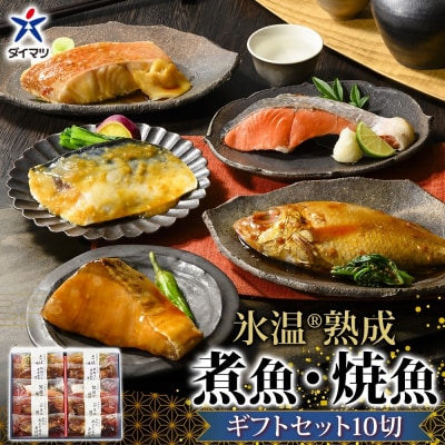 〈山陰大松〉氷温熟成　煮魚・焼魚ギフトセット10切　NYG-10
