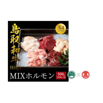 【だんだんキッチン】鳥取和牛　MIXホルモン　5種盛り(パイプ、テッチャン、赤センマイ、ハツ、レバー