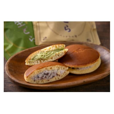 生どら焼き　あずき・煎茶セット