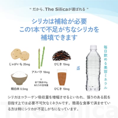 The Silica ラベルレス 軟水シリカウォーター 500ml×24本×2箱(計48本)