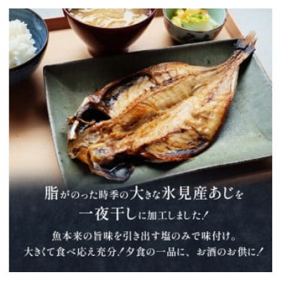 【2ヵ月毎定期便】【訳あり】あじの干物(約30cm)6枚全6回