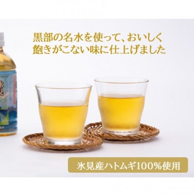 【2ヵ月毎定期便】氷見はとむぎ茶 ペットボトル 500ml × 24本全3回