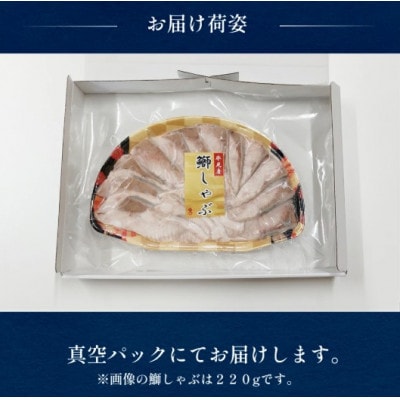 氷見天然ブリしゃぶしゃぶ用220g【冷凍】