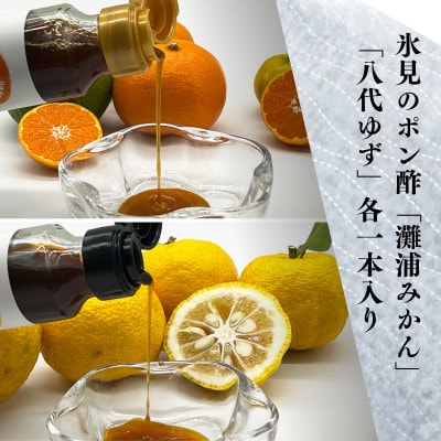 北陸の柚子とみかんを使った「氷見のポン酢2本入りギフトセット」