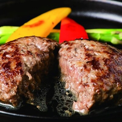 鉄板焼き香月の【極・塩ハンバーグ】前沢牛100%(4個セット)