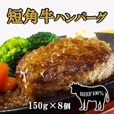 短角牛ハンバーグ　ビーフ100%!　150g×8個