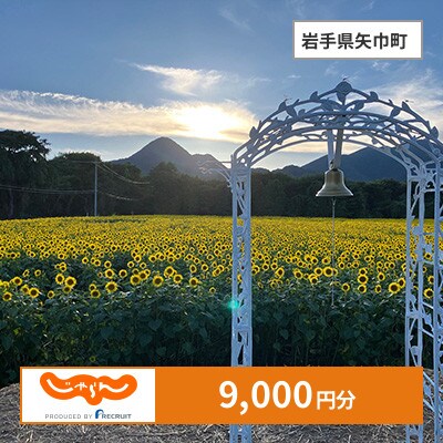 【じゃらんふるさと納税クーポン】 岩手県矢巾町でつかえる9,000円 クーポン