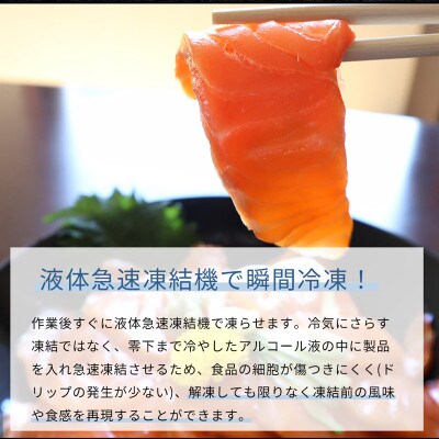 紀州湯浅醤油を使ったサーモンとカンパチの漬け&釜揚げしらすの 海鮮丼 3種セット×2 計600g