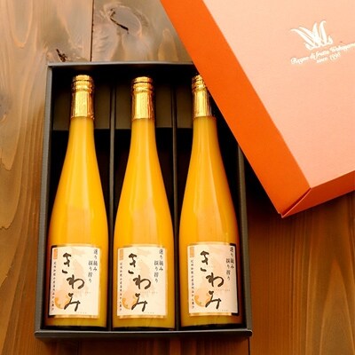 【美浜町】日本一の生産量を誇る和歌山 有田みかん ジュース「きわみ」 500ml×3本入