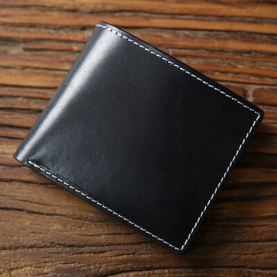 財布 折りたたみ 二つ折り財布 本革 牛革 ギフト 黒 ブラック お礼品詳細 ふるさと納税なら さとふる